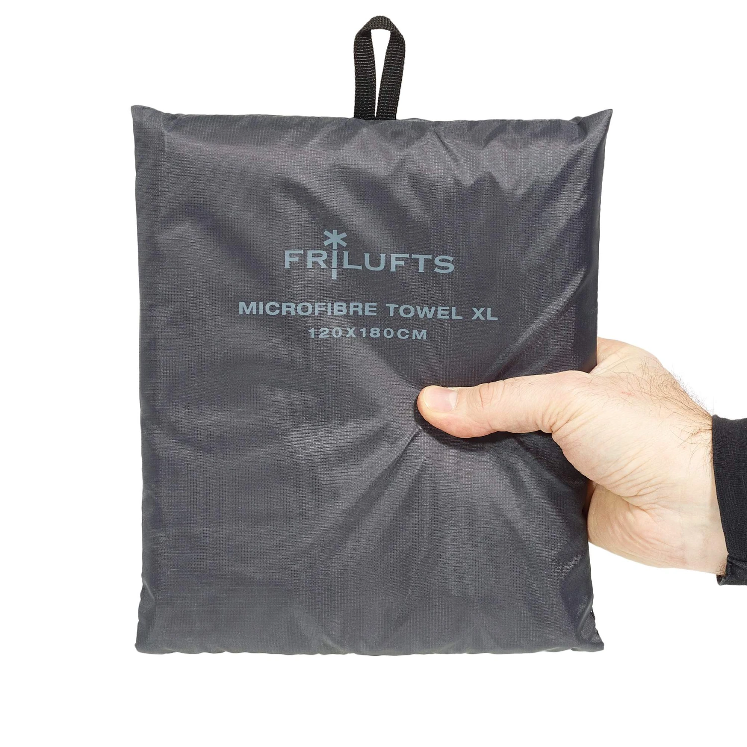 FRILUFTS MICROFIBRE TOWEL - Reisehandtuch Grau – Bild 4
