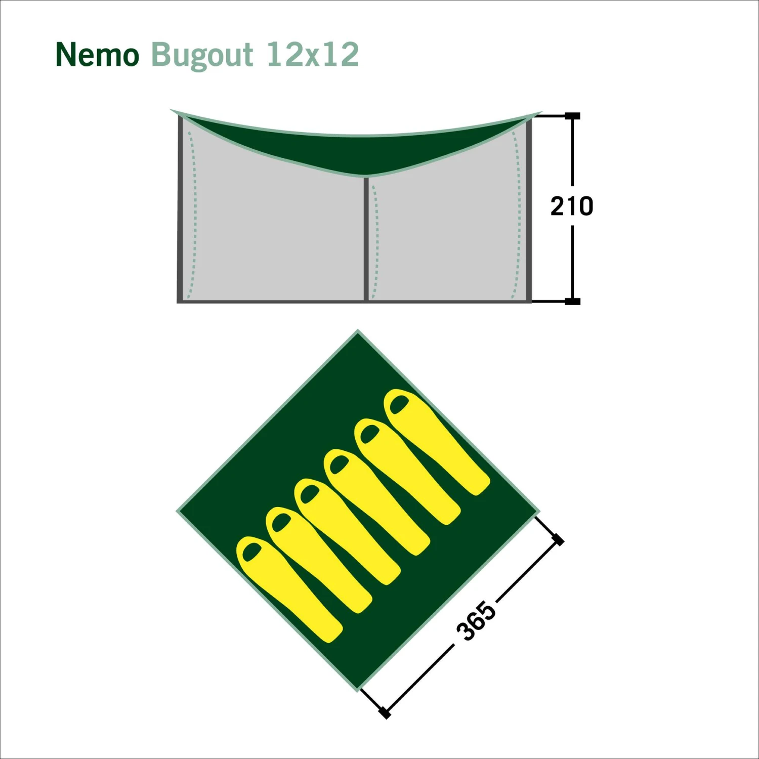 Nemo BUGOUT 12X12 - Tarp – Bild 2